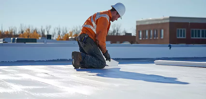 Flat Roof Drain Installation in Sammamish