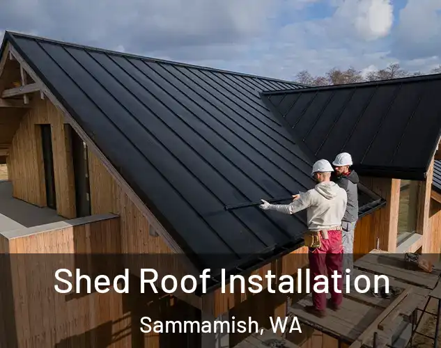  Shed Roof Installation Sammamish, WA