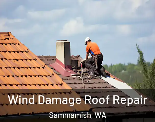  Wind Damage Roof Repair Sammamish, WA